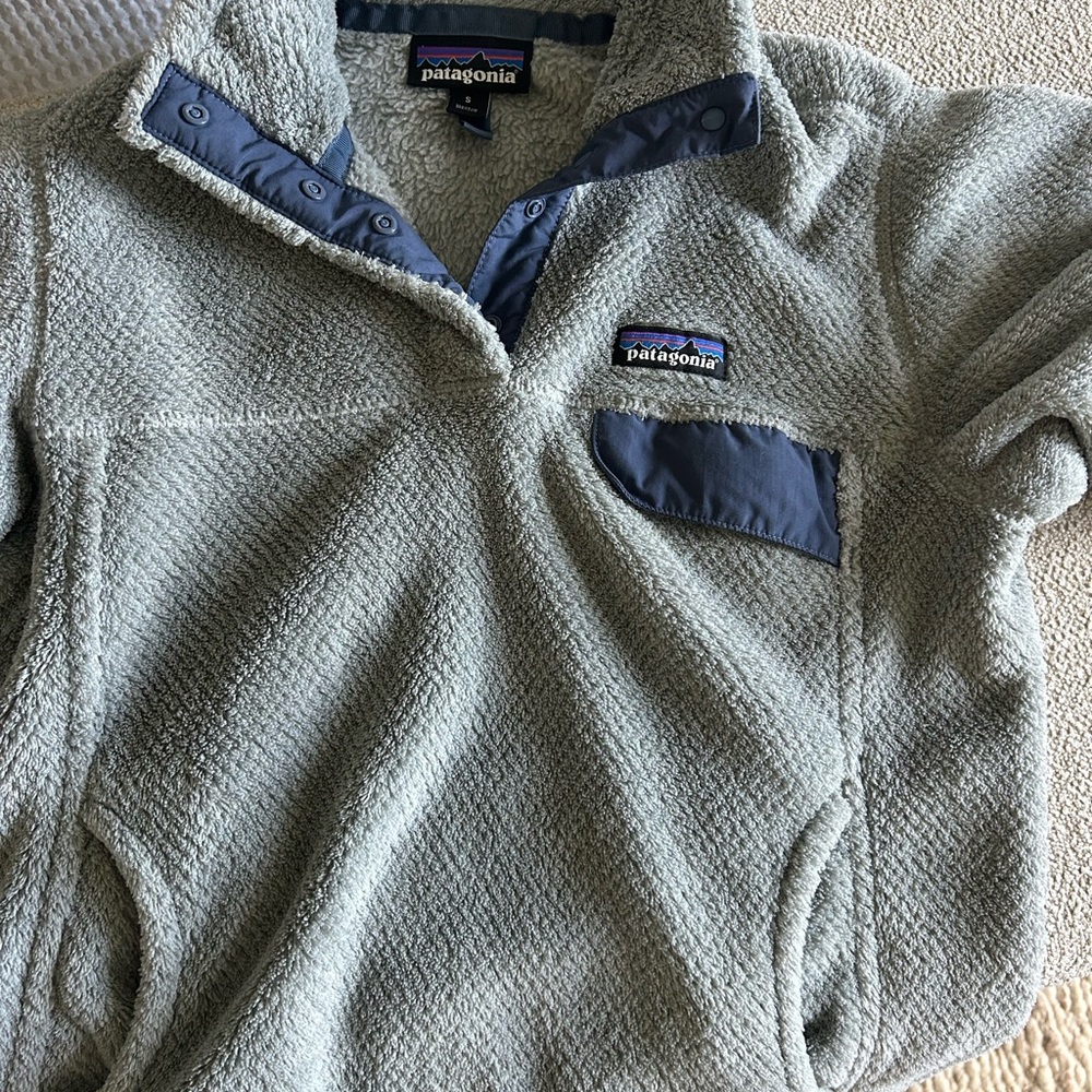 Patagonia Gray Snap-T Fleece Jacket